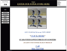Tablet Screenshot of bladezscooters.com